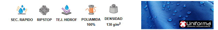 Bermuda Resistente a líquidos, salpicaduras de lejía y cloro en Uniforma