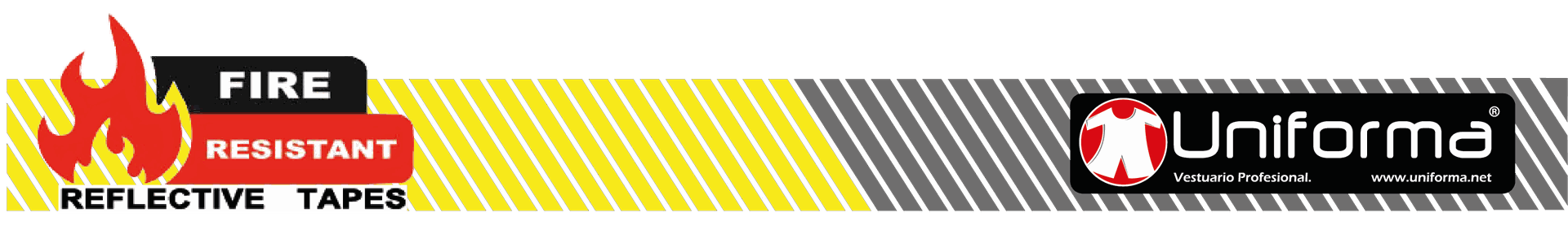 Polo de Trabajo con Banda Reflectante Bicolor Segmentada Ignífuga, personalizable con logo de empresa en Uniforma