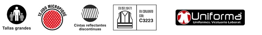 Camiseta Técnica Manga Larga con cintas Alta Visibilidad