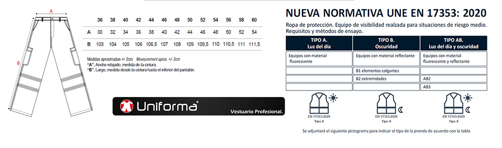 Pantalón Visibilidad Realzada personalizable en Uniforma