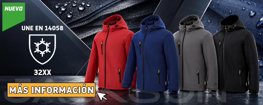 Chaqueta Softshell acolchada con capucha y tejido hidrofugado en Uniforma