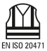 Chaleco Alta visibilidad EN ISO 2471 clase 1 en Uniforma Chaleco Bicolor Cremallera Alta visibilidad