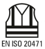 Chaleco reflectante alta visibilidad reversible EN ISO 20471