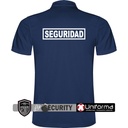 Polo de color azul marino en tejido Técnico ligero para Vigilante de Seguridad, personalizable con logo de empresa en Uniforma  - LY0404U