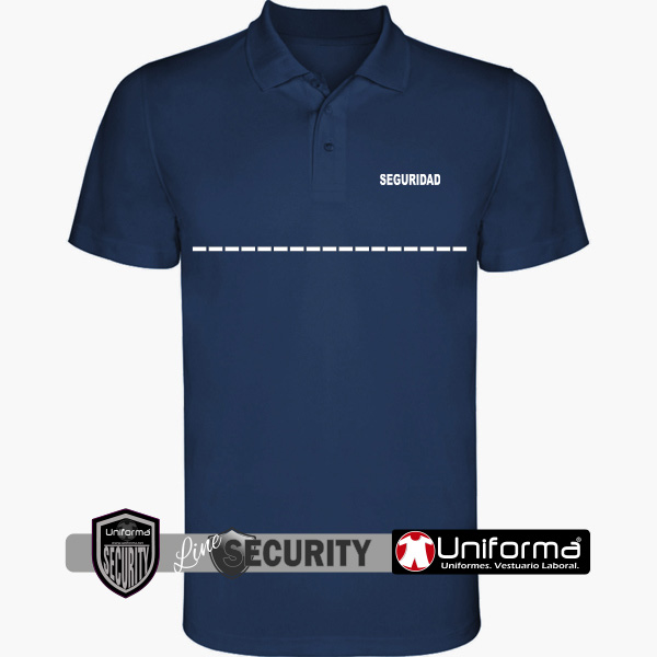 Polo vigilante de seguridad fresco y ligero contra el calor, personalizable con logo de empresa en Uniforma