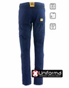 Pantalón bi elástico, en las dos direcciones, muy cómodo, de diseño bicolor multi bolsillos, tejido técnico de nylon con elastano, cómodo y resistente, personalizable con logo de empresa en Uniforma - BW1031