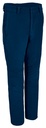 Pantalón de trabajo Azul marino tipo trekking en tejido bi elástico hidrofugado repelente de los líquidos, resistente a las salpicaduras de lejía y cloro, ligero y muy cómodo, con un 10% de fibra elástica, personalizable con logo de empresa en Uniforma. VL1221