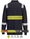 Polo Ignífugo para zonas ATEX de manga larga con bandas reflectantes - PFR71150