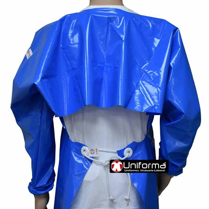 Delantal con Mangas TPU para la industria alimentaria, fabricado en TPU, de alta resistencia, sin costuras, cómodo y elástico, impermeable, personalizable un Uniforma.  - FL792