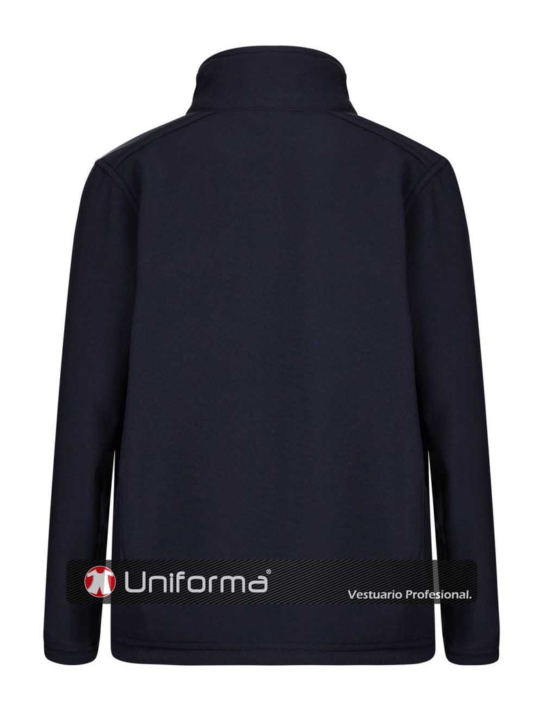 Chaqueta Softshell Unisex repelente del agua, forro polar interno, tejido elástico, persobalizable con logo de empresa, bordado, serigrafía o DTF en Uniforma