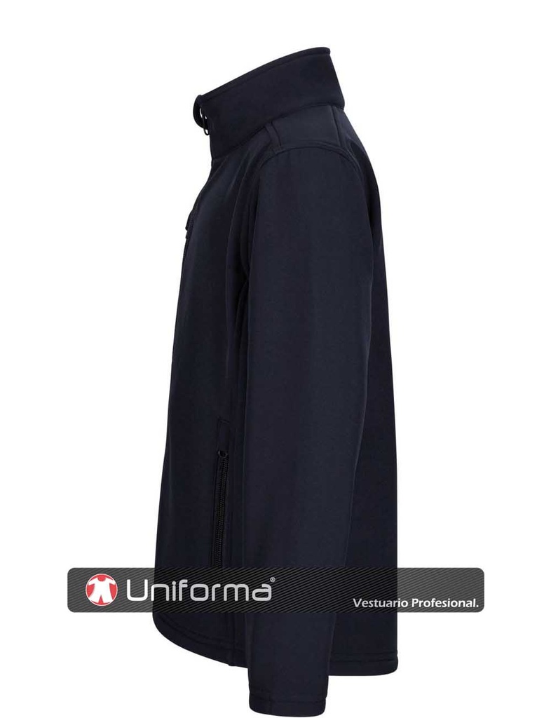Chaqueta Softshell Unisex repelente del agua, forro polar interno, tejido elástico, persobalizable con logo de empresa, bordado, serigrafía o DTF en Uniforma  80U