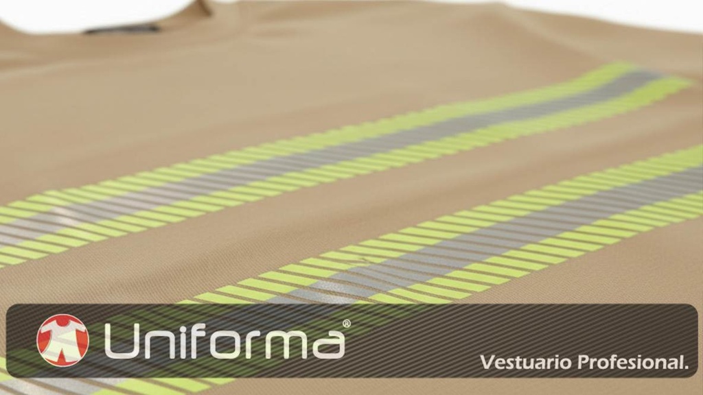 Sudadera con cintas Reflectantes Bicolor Amarilla y gris - UN2290