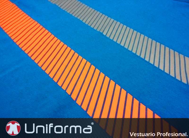 Camiseta de 100% Algodón con Bandas Reflectantes y Naranja de Alta Visibilidad segmentada, personalizables con logo en Uniforma - UN103