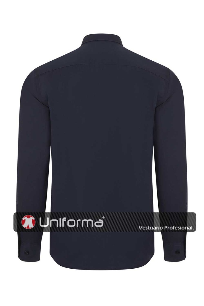 Camisa de trabajo de Manga Larga Popelín personalizable con logo de empresa en Uniforma, - V405009