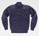 Jersey de trabajo de Algodón grueso de  Cuello Alto y cierre de media cremallera, personalizable con logo de empresa en Uniforma - TS5502