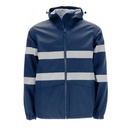 Impermeable de visibilidad realzada de color marino personalizable con logo de empresa en Uniforma  - VL2631