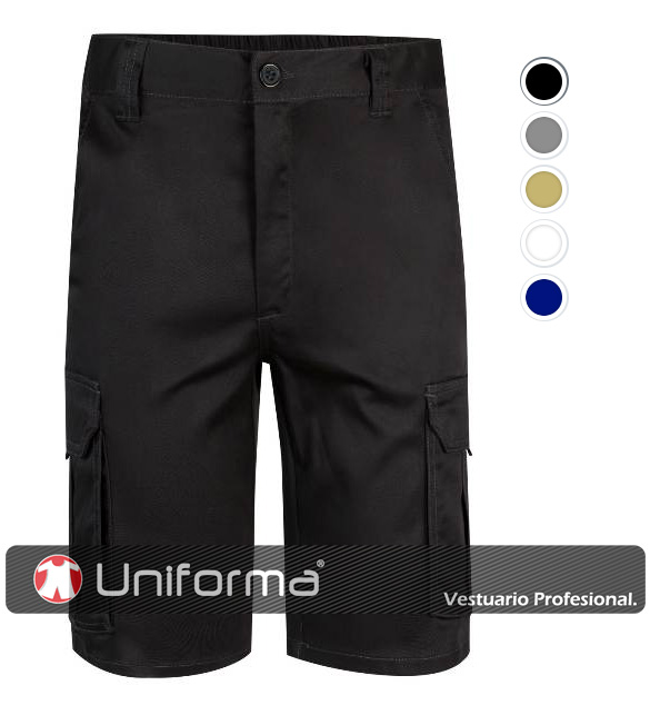 Pantalón Corto Bermuda Multibolsillos Elástica - V103009S