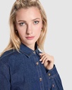 Camisa Vaquera de Mujer Manga Larga Elástica - LY6707