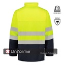 Chaqueta de Lluvia Bicolor de Alta Visibilidad - BW4123