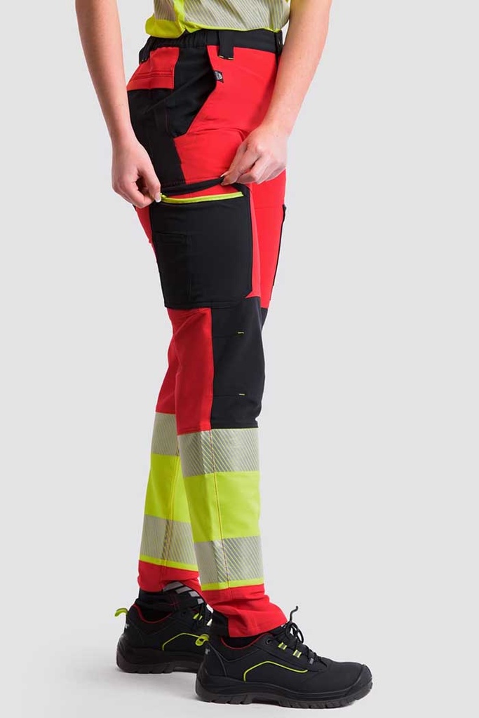 Pantalón elástico tricolor con cintas reflectantes - TC3555