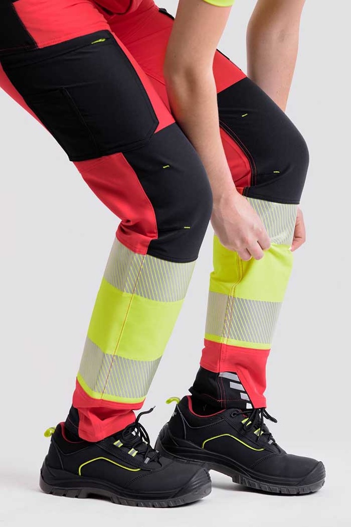 Pantalón elástico tricolor con cintas reflectantes - TC3555
