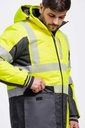 Chaqueta de trabajo Reflectante Amarilla y Negra de alta visibilidad homologada en uniforma - TC3515