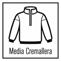 PICTO-01-Micropolar Media Cremallera Bandas Reflectantes Bicolor - UNFQ165U50