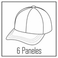 PICTO-01-Gorra Algodón Bicolor 6 Paneles - VL2930