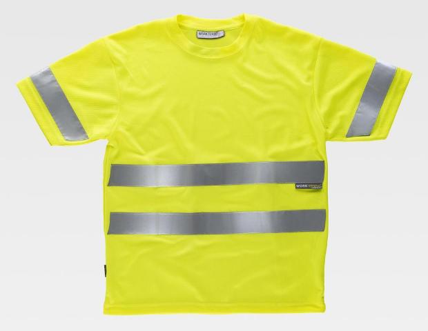 Camiseta de manga corta reflectante de alta visibilidad en Uniforma TC3945
