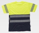 Camiseta alta visibilidad bicolor bandas segmentadas - TC6040