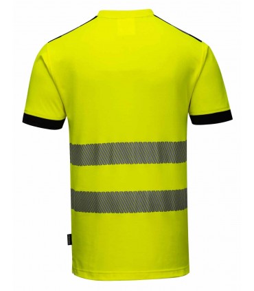 Camiseta Alta Visibilidad Poliester Algodón - PT181
