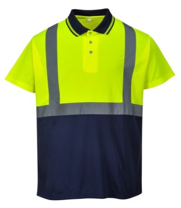 Polo Bicolor Reflectante Texpel - PS479