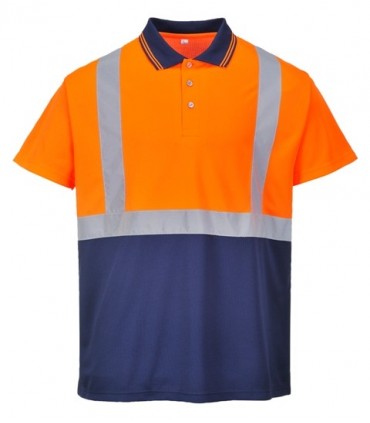 Polo Bicolor Reflectante Texpel - PS479