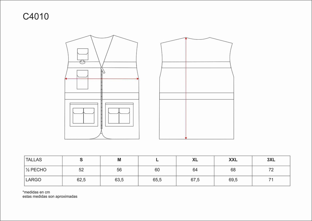 Chaleco Bicolor Alta visibiliad - TC4010