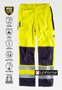 Pantalón de trabajo Multi norma Ignífugo, soldadura, Arco eléctrico,  de alta visibilidad contra productos químicos de color amarillo reflectante de alta visibilidad personalizable en uniforma  - TB1492