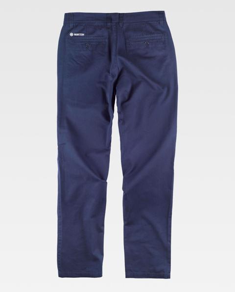 Pantalón de trabajo tipo chino Uniforma TB4020 Marino trasera