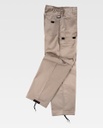 Pantalón de trabajo mutlibolsillos desmontables convertibles en bermudas Uniforma TB1420 Beige