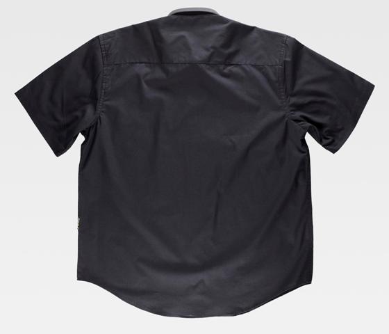 Camisa de trabajo de manga corta Uniforma TB8100 Negro
