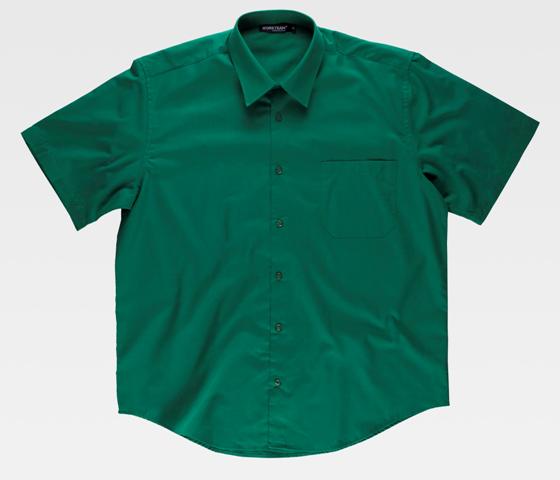 Camisa de trabajo de manga corta Uniforma TB8100 Verde