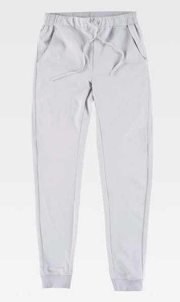 Pantalón cómodo limpieza sanidd y Servicios Cintura Elástica - TB6930 Gris claro