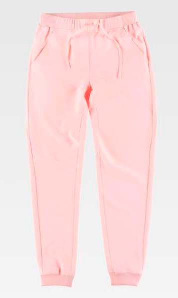 Pantalón cómodo limpieza sanidd y Servicios Cintura Elástica - TB6930 Rosa