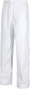 Pantalón de trabajo de color blanco para empresas de Servicios y sector Sanitario, enfermeras, médico, dentistas,  con cintura de goma elástica, pantalón recto, personalizable con logo de empresa en Uniforma  - TB9300 Blanco