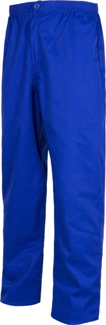 Pantalón de trabajo de color azul para empresas de Servicios y sector Sanitario, enfermeras, médico, dentistas,  con cintura de goma elástica, pantalón recto, personalizable con logo de empresa en Uniforma  - TB9300