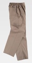 Pantalón de trabajo de color beige para empresas de Servicios y sector Sanitario, enfermeras, médico, dentistas,  con cintura de goma elástica, pantalón recto, personalizable con logo de empresa en Uniforma  - TB9300
