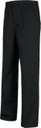 Pantalón de trabajo de color negro para empresas de Servicios y sector Sanitario, enfermeras, médico, dentistas,  con cintura de goma elástica, pantalón recto, personalizable con logo de empresa en Uniforma  - TB9300