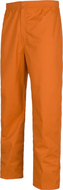 Pantalón de trabajo de color naranja para empresas de Servicios y sector Sanitario, enfermeras, médico, dentistas,  con cintura de goma elástica, pantalón recto, personalizable con logo de empresa en Uniforma  - TB9300