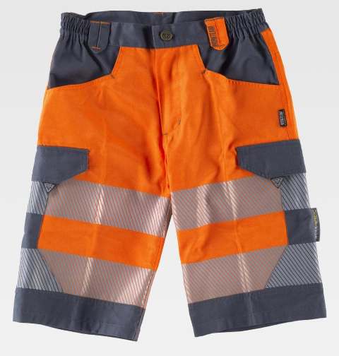 Pantalón Bermuda de Alta Visibilidad Naranja - TC2705