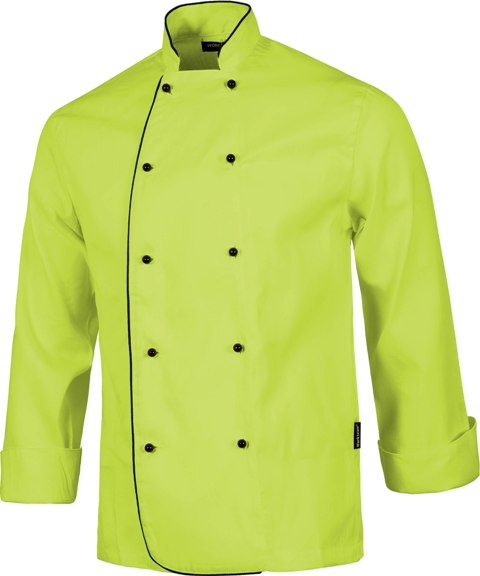 Chaqueta Cocina Ribeteada Colores - TB9205 Verde Claro