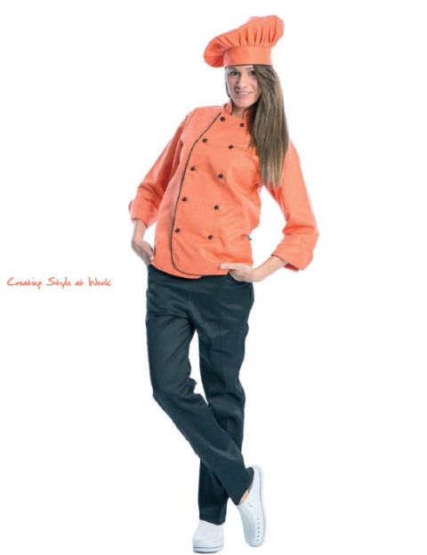 Chaqueta Cocina Ribeteada Colores - TB9205