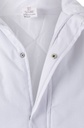 Chaqueta de trabajo blanca para la industria de la alimentación y manipuladores de alimentos contra Ambientes Fríos Sin Bolsillos exteriores acolchada y forrada de color blanco, personalizable con logo de empresa en uniforma - V256002